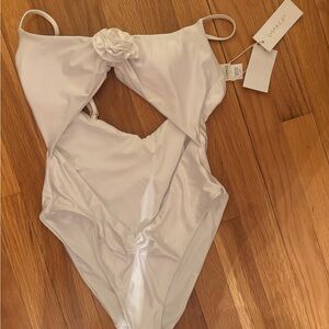 L*Space White Sierra One-Piece Swimsuit